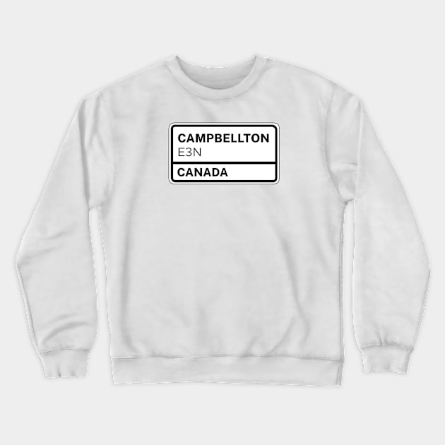 Campbellton	E3N Zip Code Crewneck Sweatshirt by Rajadrone